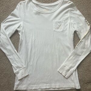 Vineyard Vines White Long Sleeve Tee